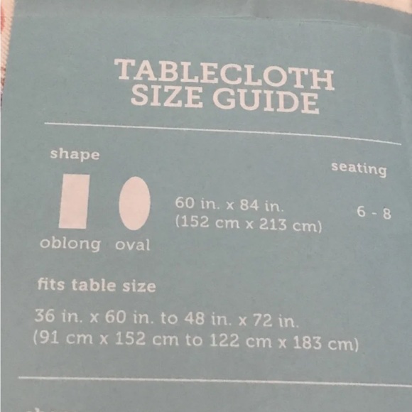 Easter Spring Vinyl Tablecloth Oblong or Oval Egg Bunnies Flowers 60x84 NIP - Picture 3 of 3